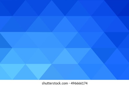 Light blue low poly background. A vague abstract illustration with gradient. The completely new template can be used for your brand book.