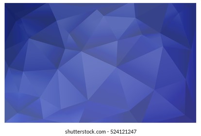 Light BLUE Low poly crystal background. Polygon design pattern. Low poly vector illustration, low polygon background.