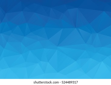 Light BLUE Low poly crystal background