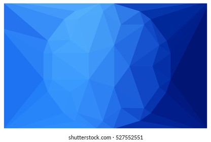Light BLUE Low poly crystal background. Polygon design pattern. Low poly vector illustration, low polygon background.