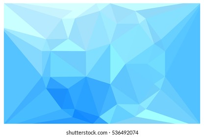 Light BLUE Low poly crystal background. Polygon design pattern. Low poly vector illustration, low polygon background.