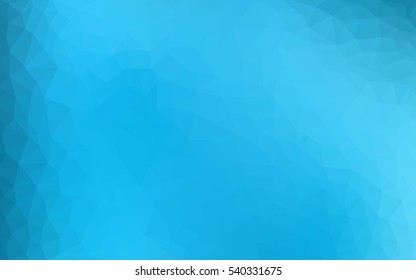 Light BLUE Low poly crystal background. Polygon design pattern. Low poly vector illustration, low polygon background.