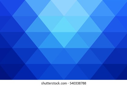 Light BLUE Low poly crystal background. Polygon design pattern. Low poly vector illustration, low polygon background.