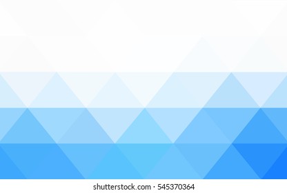 Light BLUE Low poly crystal background. Polygon design pattern. Low poly vector illustration, low polygon background.