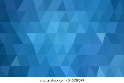 Light BLUE Low poly crystal background. Polygon design pattern. Low poly vector illustration, low polygon background.