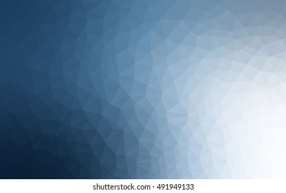 Light blue low poly template. Colorful abstract illustration with gradient. The template can be used as a background for cell phones.