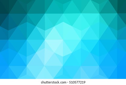 Light blue low poly template. Brand-new colored illustration in blurry style with gradient. Brand-new style for your business design.