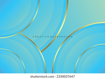 azul claro con fondo de línea de lujo diseño abstracto moderno