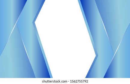 light blue metallic triangle shape white background 