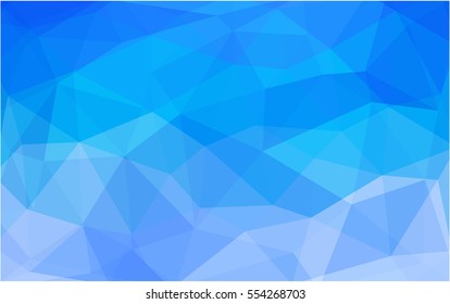 Light BLUE modern geometrical abstract background. Texture, seamless background. Geometric background in Origami style with gradient. 