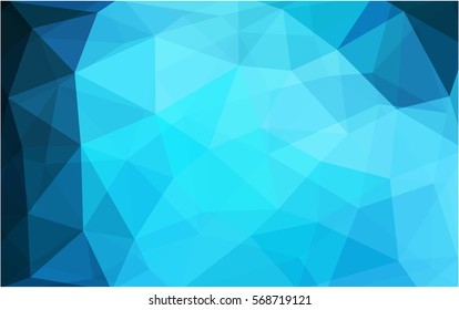 Light BLUE modern geometrical abstract background. Texture background. Geometric background in Origami style with gradient. 
