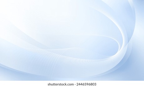 Light blue modern illustration with wavy lines.