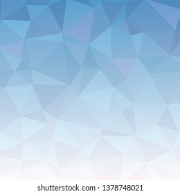 Light blue modern low poly style background with triangle pattern, vector illustration template
