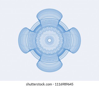 Light blue money style rosette