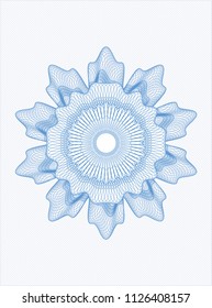 Light blue money style rosette