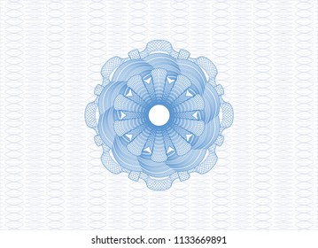 Light blue money style rosette