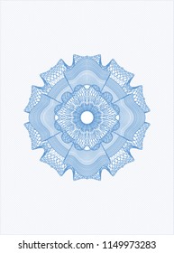 Light blue money style rosette