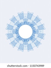 Light blue money style rosette