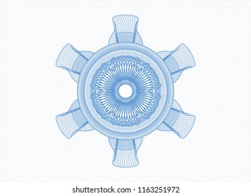 Light blue money style rosette