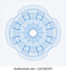 Light blue money style rosette