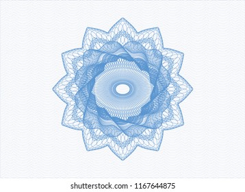 Light blue money style rosette