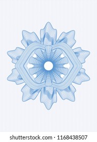 Light blue money style rosette