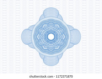 Light blue money style rosette
