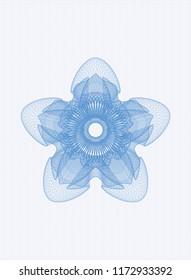 Light blue money style rosette