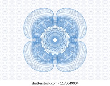 Light blue money style rosette