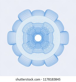 Light blue money style rosette
