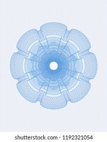 Light blue money style rosette