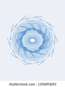 Light blue money style rosette
