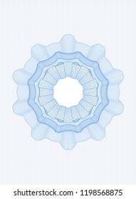 Light blue money style rosette