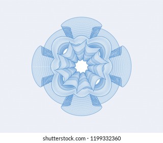 Light blue money style rosette