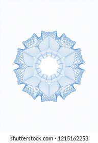 Light blue money style rosette