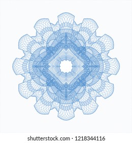  Light blue money style rosette