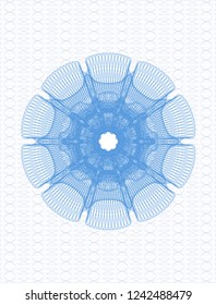 Light blue money style rosette