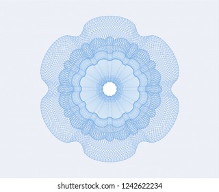 Light blue money style rosette