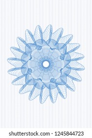 Light blue money style rosette