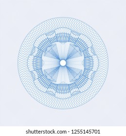 Light blue money style rosette