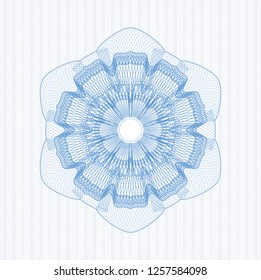 Light blue money style rosette