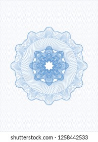 Light blue money style rosette