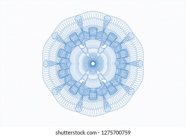 Light blue money style rosette