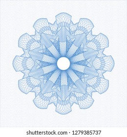 Light blue money style rosette