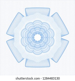 Light blue money style rosette