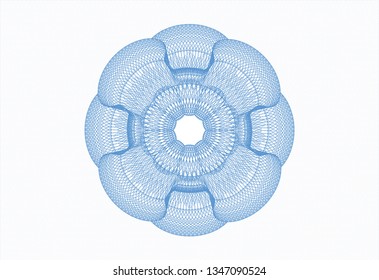 Light blue money style rosette