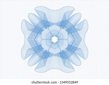 Light blue money style rosette