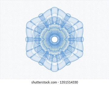 Light blue money style rosette