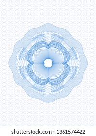 Light blue money style rosette