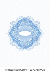 Light blue money style rosette